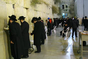 The kotel afterwards, because I can