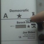 Jewish finger votes for Obama