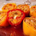 Ground Turkey and Quinoa Stuffed Bell Peppers