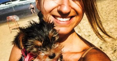 michelle appelbaum with puppy