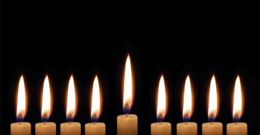 eight days of hanukkah candles
