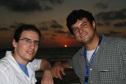 Aharon and Ariel at ROI120 in Israel