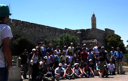 Group shot at Jaffa Gate